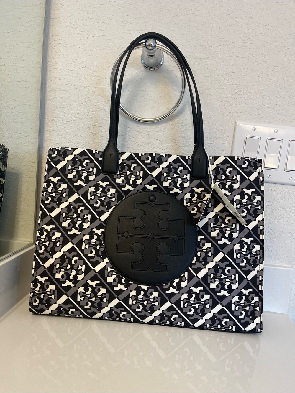 Tory Burch Ella Nylon Printed Tote